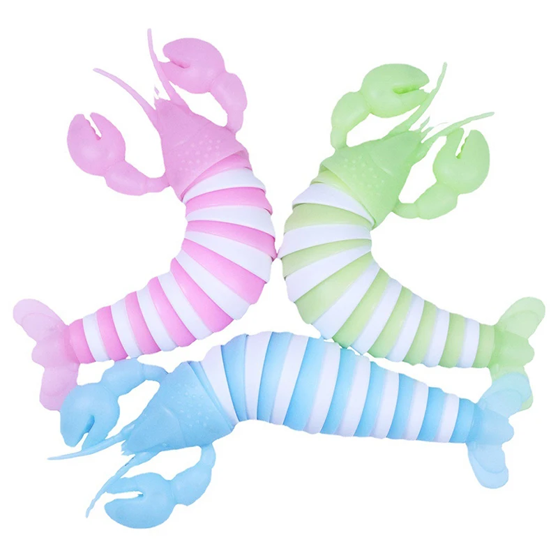 

26cm Lobster Flexible Fingertip Sensory Novelty Emulation Worm Toy Kid Antistress Squirming Slug Gift Decompression