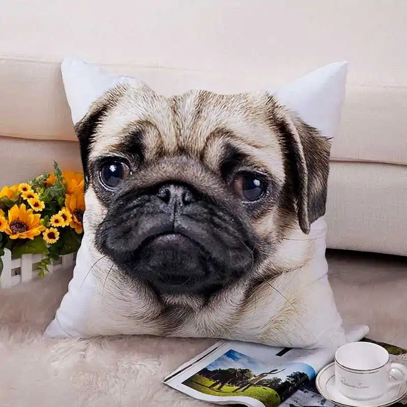 

Декоративный Чехол-Подушка с изображением милой собаки, 45 х45 см
