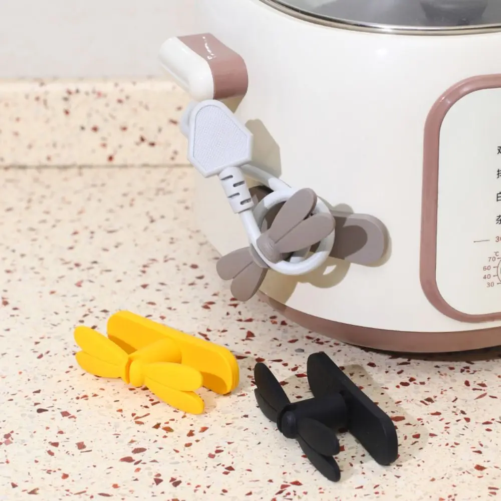 Портативная силиконовая намотка для шнура самоклеящаяся вращающаяся на 360 °