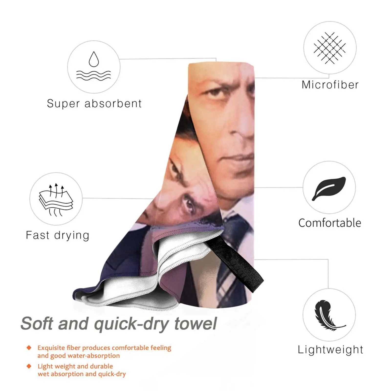 Shahrukh Khan Bath Towel Beach Cushion Shahrukhkhan Bollywood Srk Deepikapadukone Aliabhatt Katrinakaif