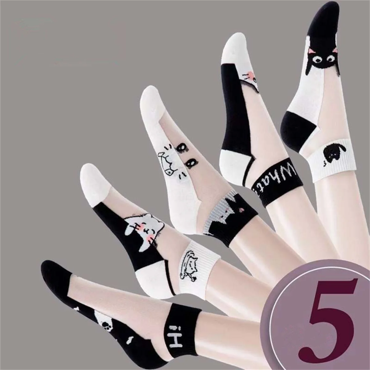 5 пар/партия женские летние носки