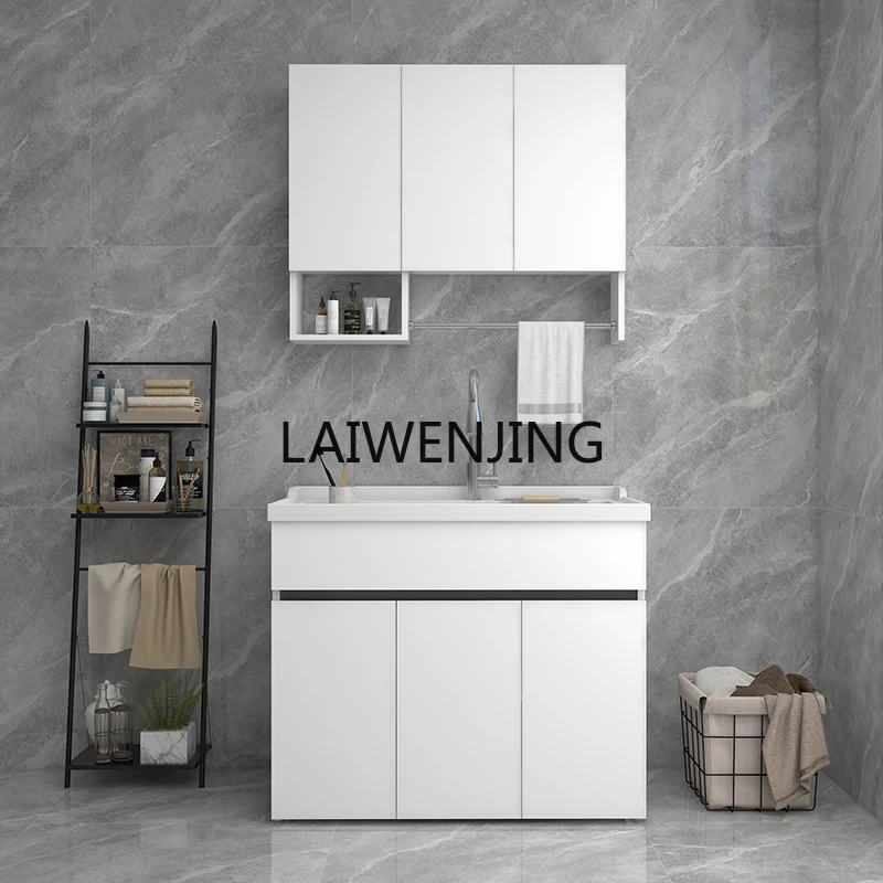 SGF шкаф для белья со встроенной раковиной с натиранием пола