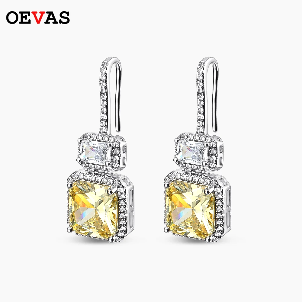 

Женские серьги-кисточки OEVAS, со сверкающим фианитом, 3 А