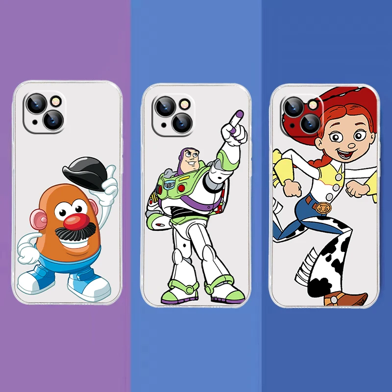 

Disney Toy Story Collection For Apple iPhoneX XS MAX 13 8Plus XR 12 Mini 7 6 6S SE 11 ProMax 2020 transparent protective case