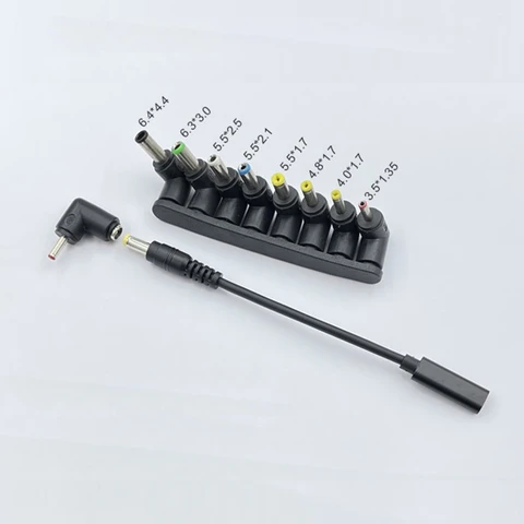 Триггерный шнур с разъемом USB Type-C и разъемом USB PD на 12 В 3,5/4,0/4,8/5,5/6,3/6,4 мм