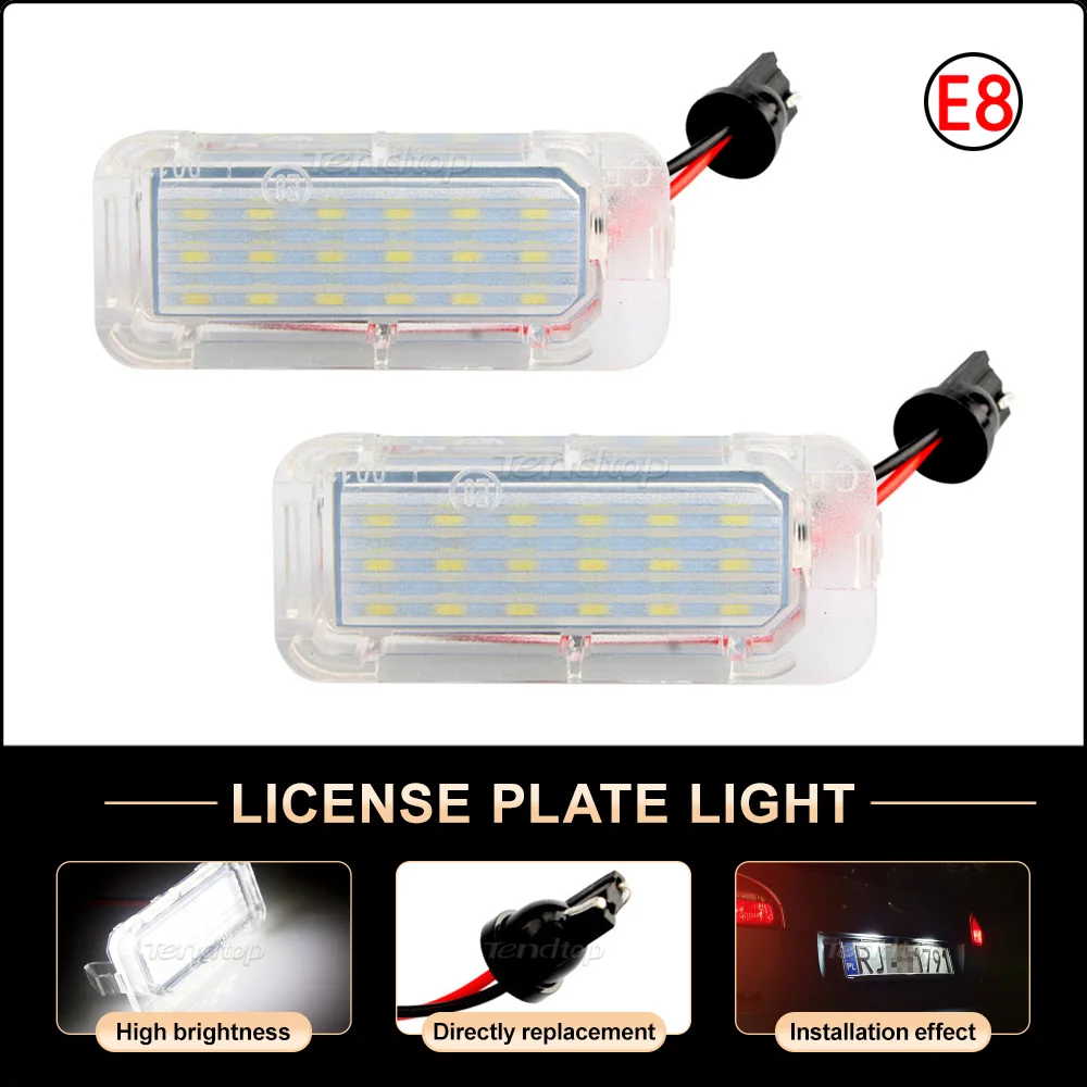 

For Ford Focus 5D Fiesta Mondeo MK4 C-Max MK2 S-Max Kuga Galaxy License Plat Number Light LED Car Lamp Accessories Auto