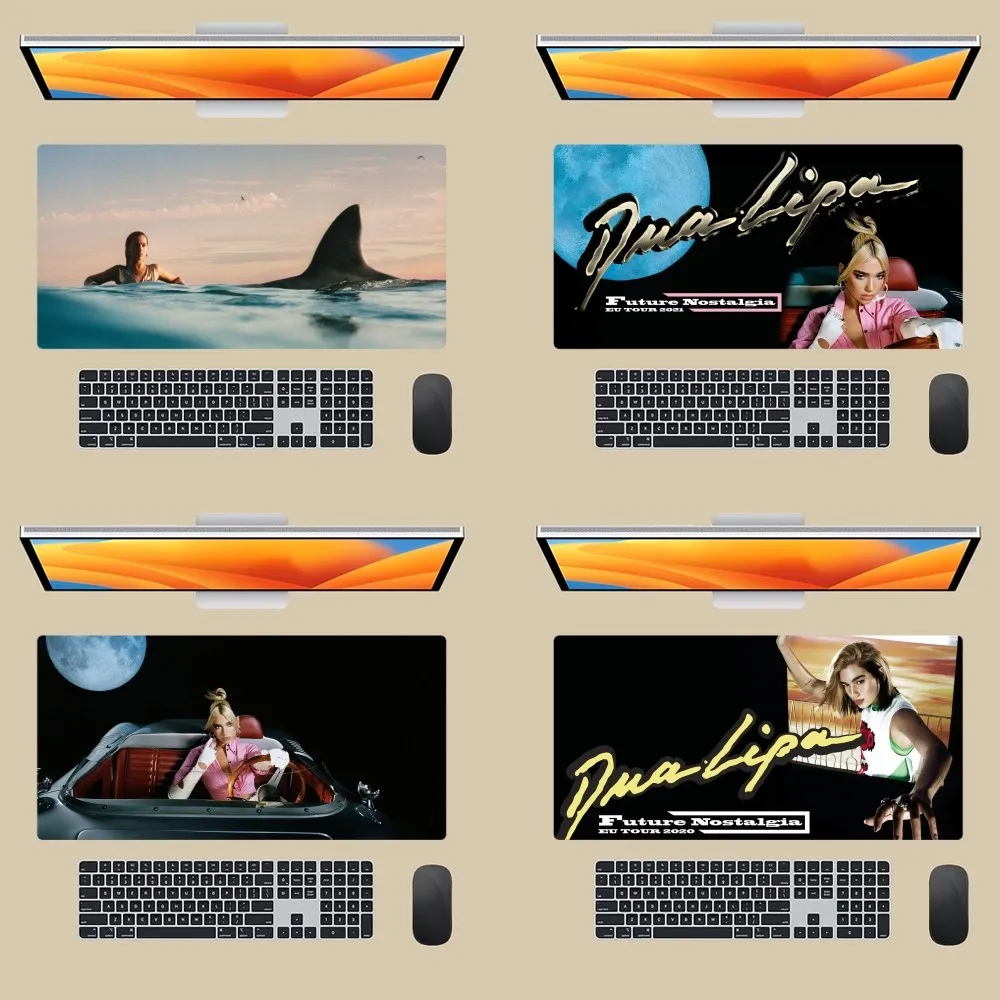 Коврик для мыши Singer D-Dua Lipa большой Настольный коврик клавиатуры компьютера