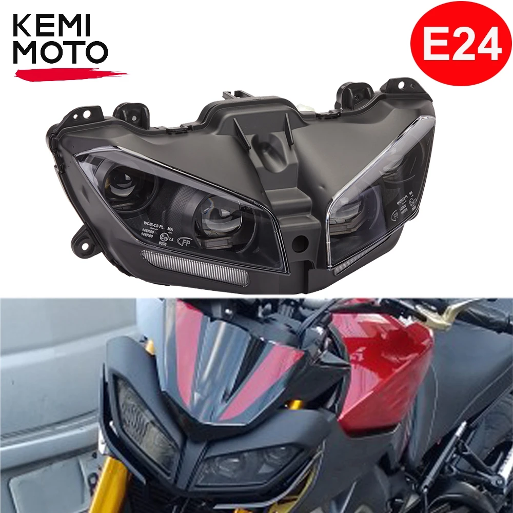E24 передняя фара MT09 2017-2020 детской лампы передняя фара с лампочкой яркая сборная лампа DRL Водонепроницаемая фотовспышка FZ09 2018 2019