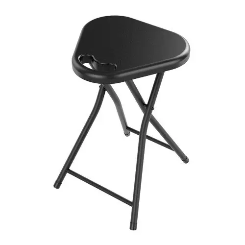 

Folding Stools (Set of 4), Black