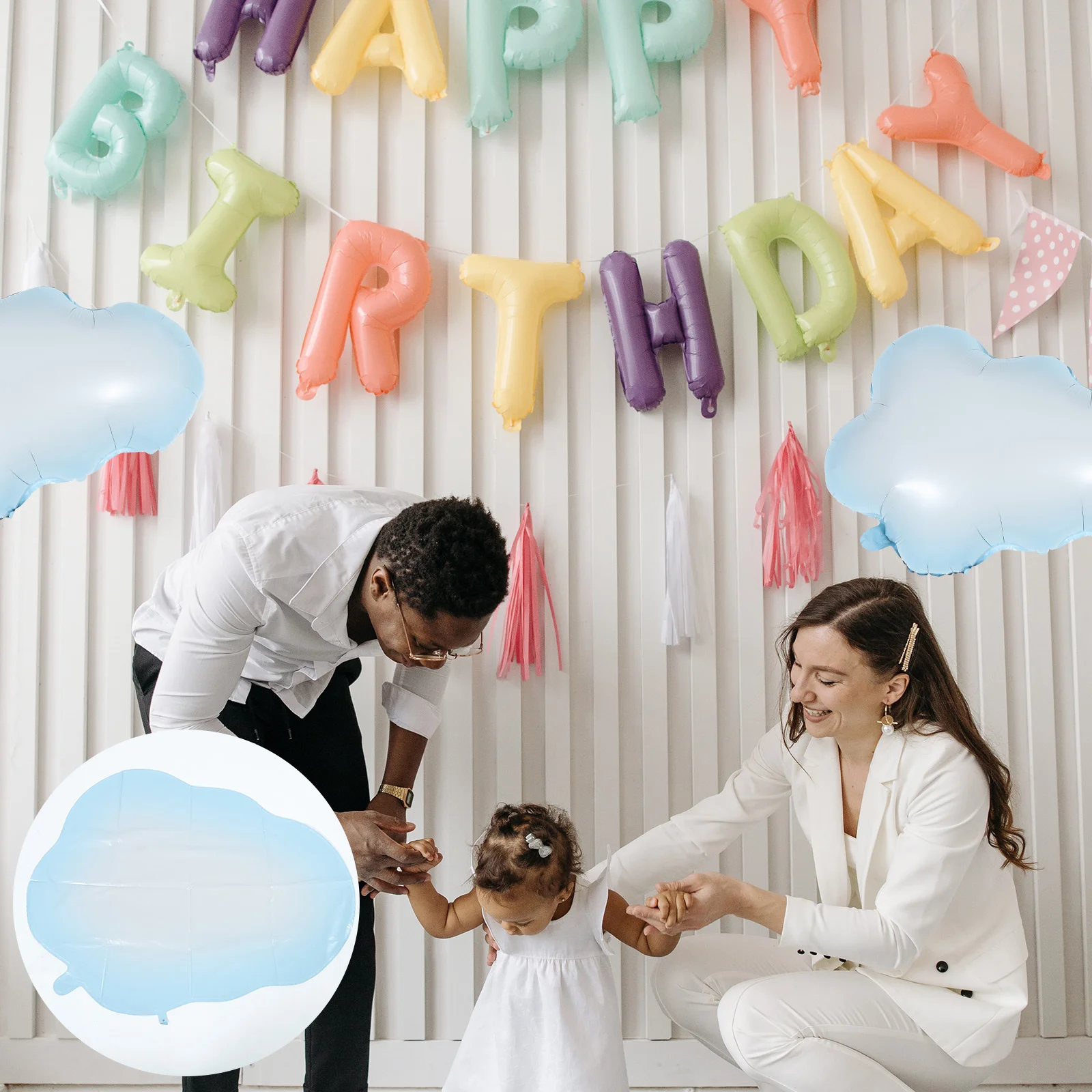 

Balloons Cloud Party Birthday Decorations Wedding Baby White Shower Latex Supplies Kids Ornament Decorative Shaped Balloon