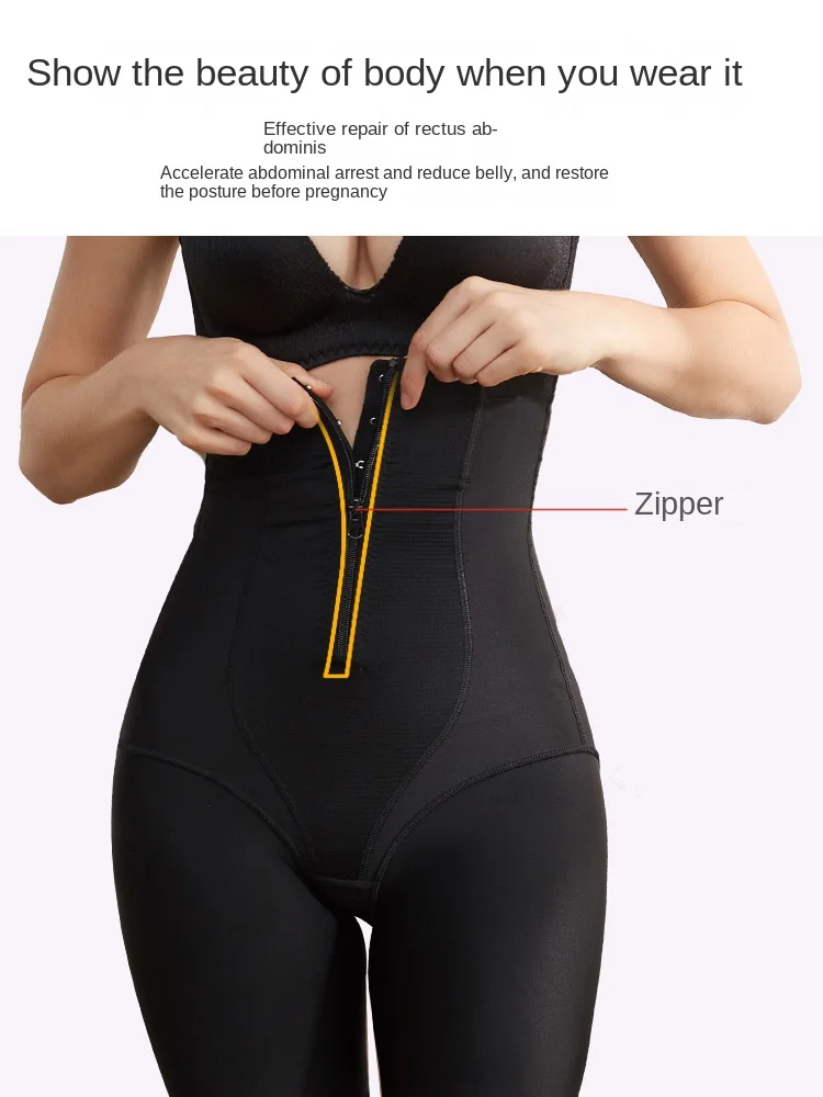 Body Shaper for Women Butt Lifting Shapewear Tummy Control Panties with Hook Zipper Closure