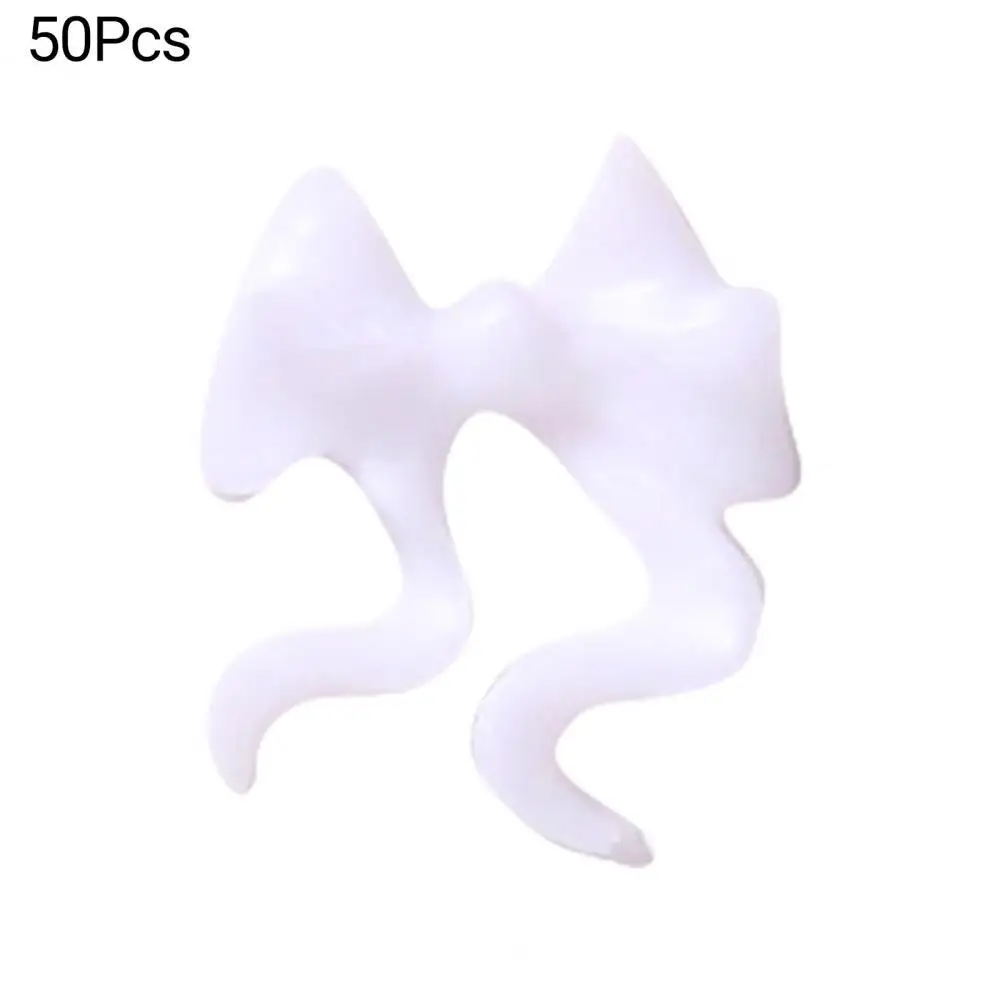 

50 шт., декоративные подвески для ногтей, в виде банта