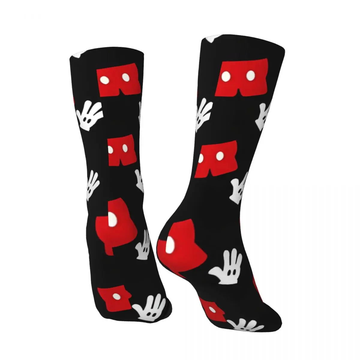 Носки мужские бесшовные с принтом Микки Маус в стиле хип-хоп