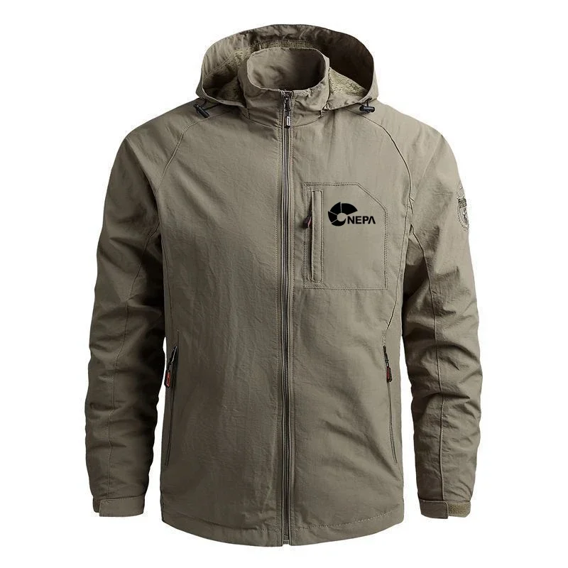 

Winter Camping Fishing Jackets For Nepa Men Waterproof Jackets Outdoor Windbreaker Tactical Hiking Coat Hunting Clothes 5XL