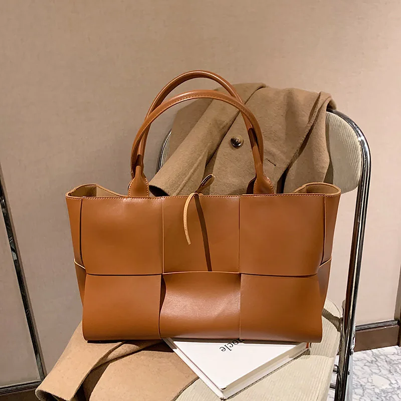 Fashion High-end Shopping Bag Women Tote Shoulder Bags Female Leather Solid Handbag 2022 wholesale purses and handbags