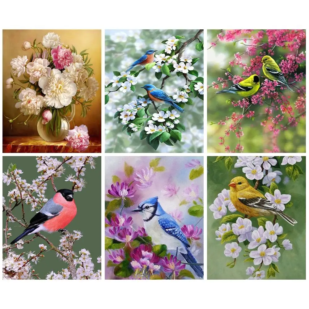 

CHENISTORY 5D Diamond Painting Kit Bird Diy Cross Stitch Diamond Embroidery Animal Mosaic Picture Sale Rhinestones Wall Art Deco