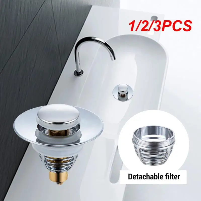 

1/2/3 шт., фильтр для раковины из нержавеющей стали