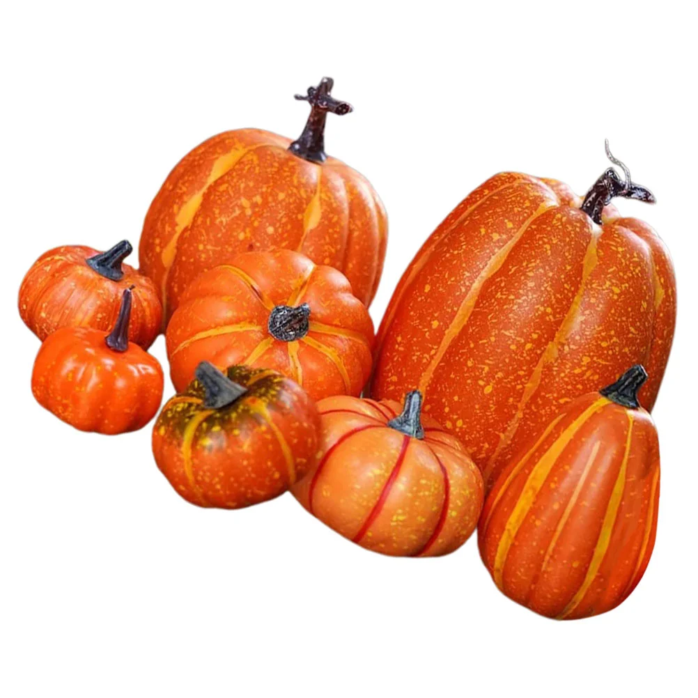 

Harvest Festival Decor Artificial Foams Pumpkins Thanksgiving Scene Ornament Props Home