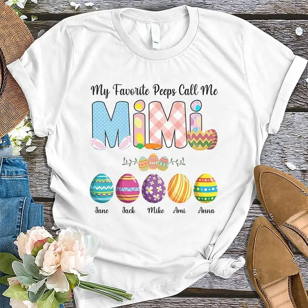 Персонализированная рубашка с пасхальными яйцами Mimi Egg