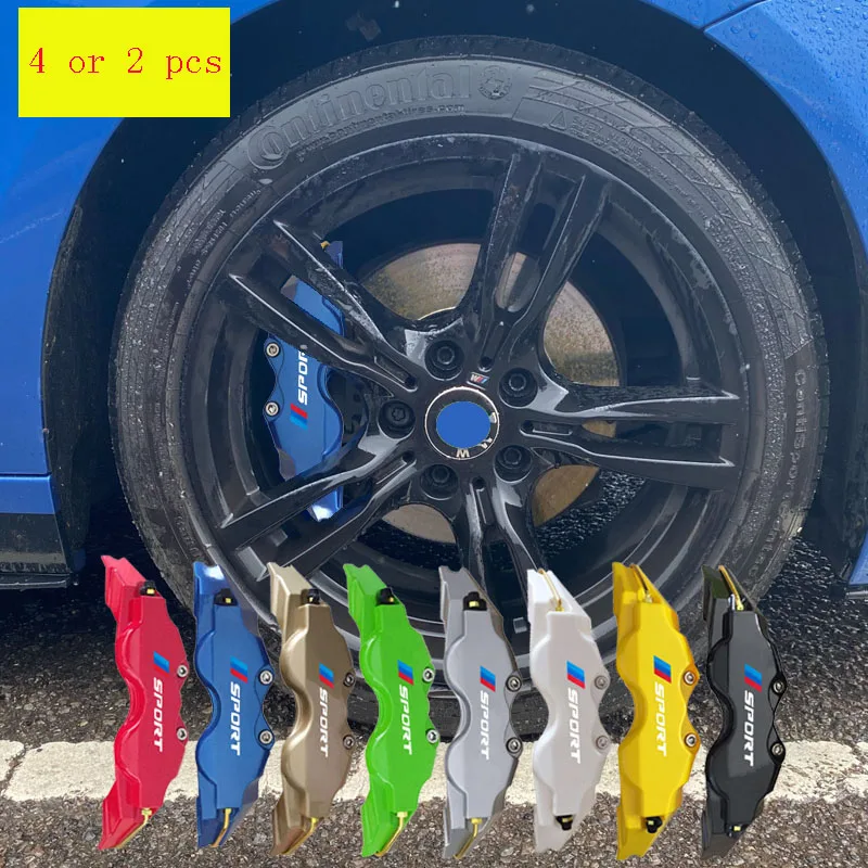 

For BMW 4 Or 2 Pcs ABS Plastic Brake Caliper Cover M Power Logo For E46 E39 E90 E60 E36 F30 F10 120d X1 X2 X3 X4 2013 320i 220d