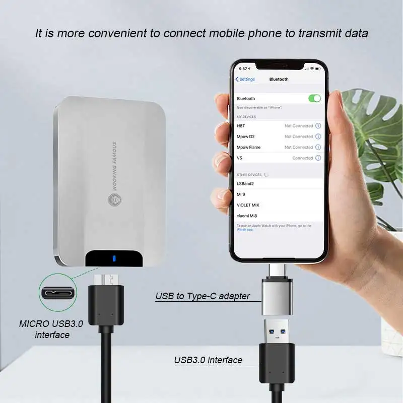 Внешний жесткий диск CoolFish HDD 2 5-дюймовый 320 ГБ 500 1 ТБ USB3.0 для хранения данных