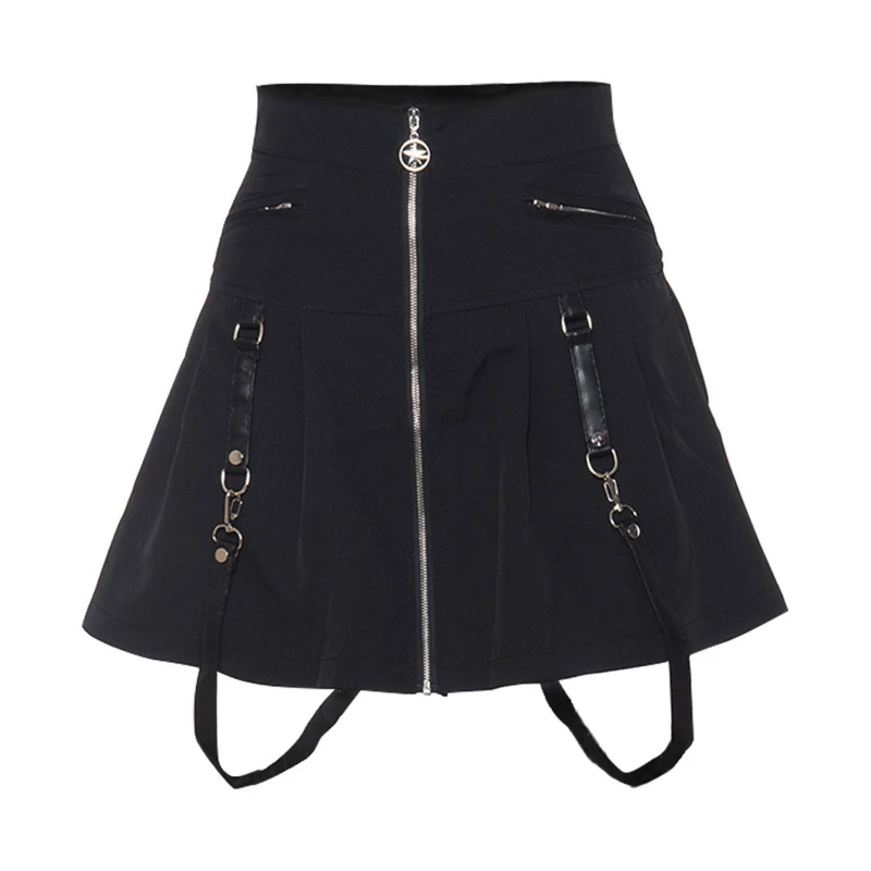 

Mini Short Skirt High Waist Sling Pleated Skirt Skirt Women Streetwear Clubwear 10CE