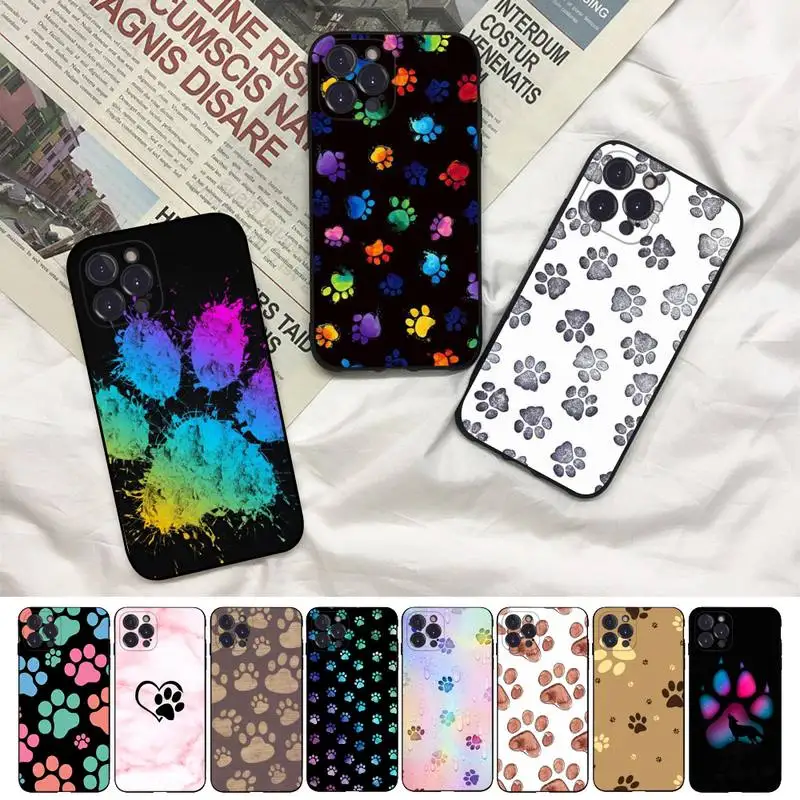 

Dog Paw Phone Case For iPhone 8 7 6 6S Plus X SE 2020 XR XS 14 11 12 13 Mini Pro Max Mobile Case