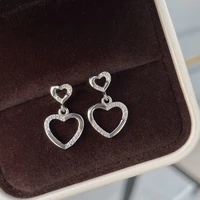 s925 silver earrings loving yourself is the beginning of a lifelong romance love earrings exquisite and comfortable all match