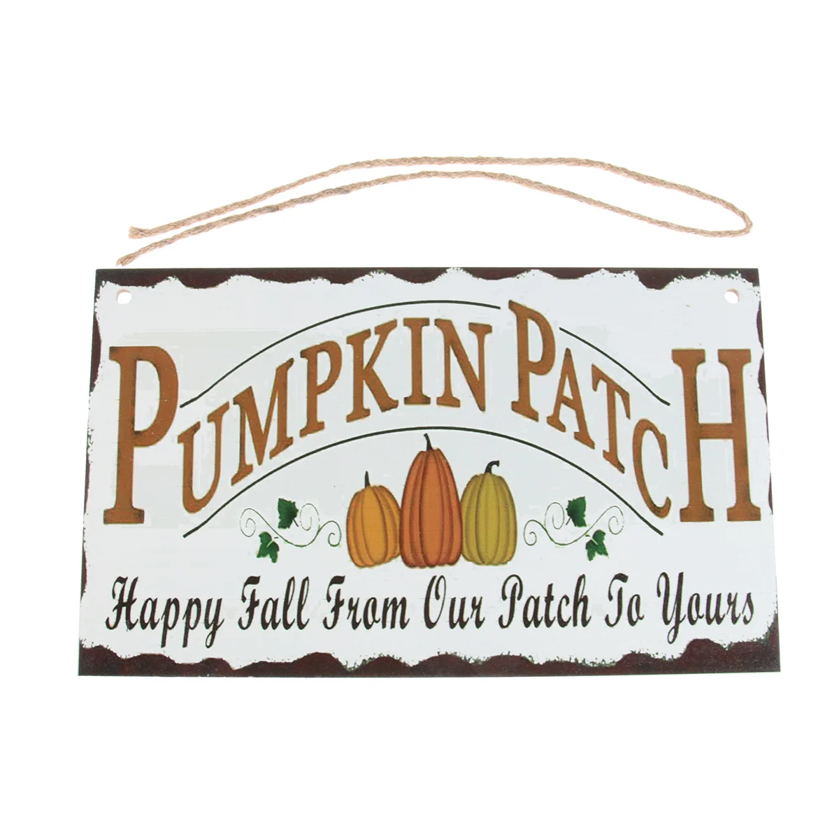 

Happy Harvest Board Hanging Indoor Pumpkin Pattern Decor for Home School Office