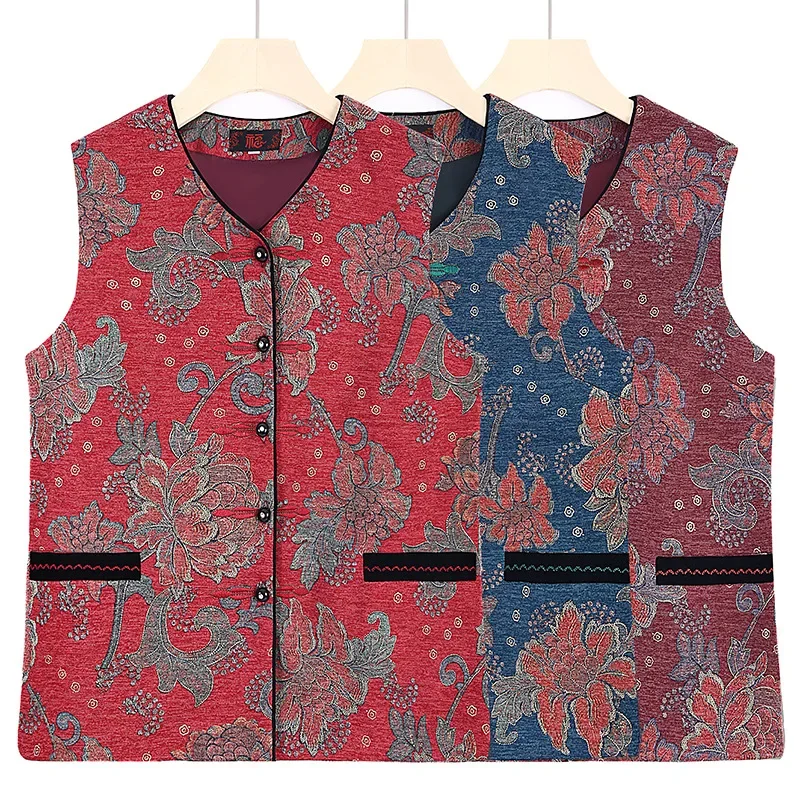 Винтажный жилет на плечо для пожилых женщин верхняя одежда с зажимом в