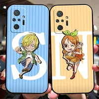 one piece anime phone case for xiaomi redmi 7 8 7a 8a 9 9i 9at 9t 9a 9c note 7 8 2021 8t 8 pro coque black liquid silicon back