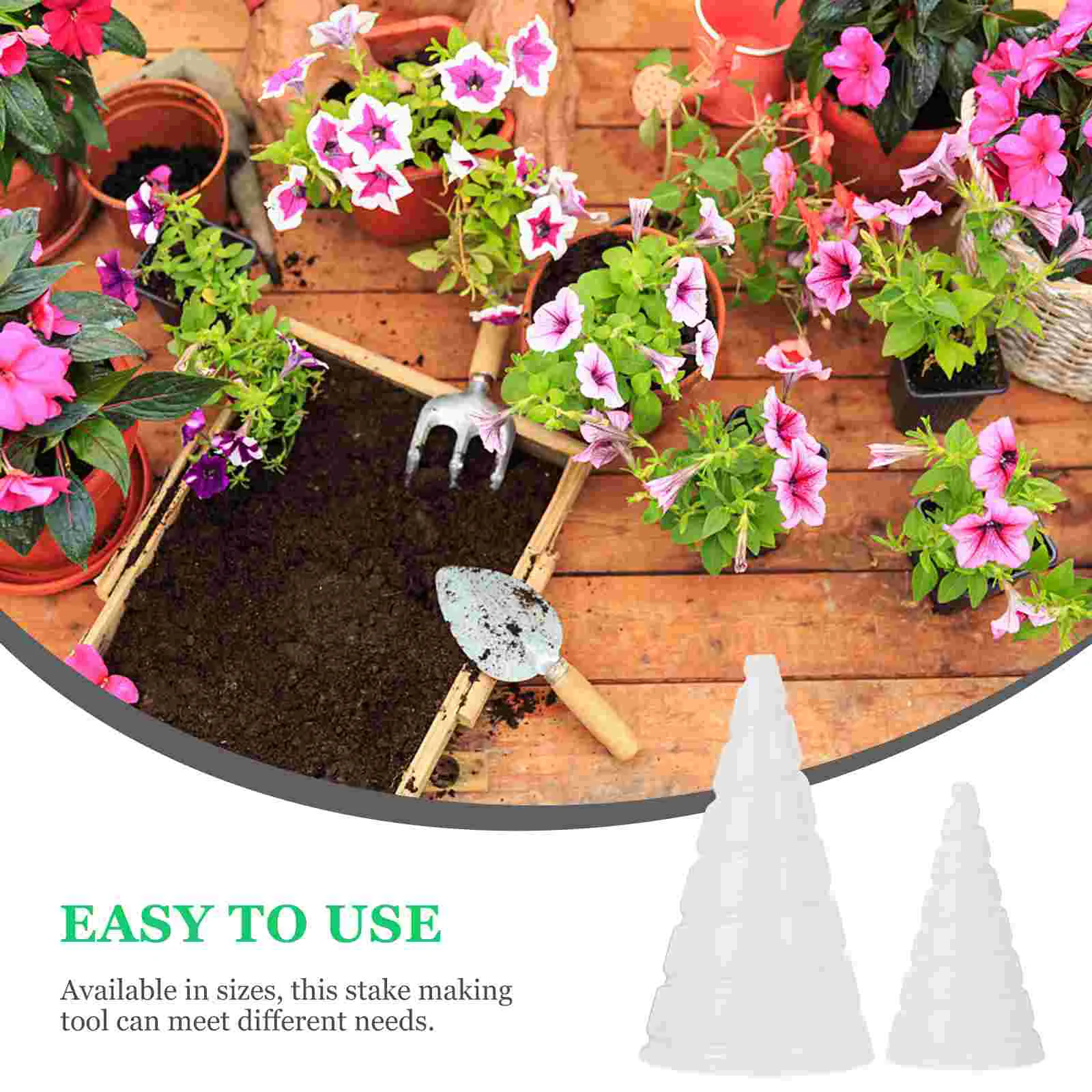 2 шт. инструмент для изготовления кольев растений медные катушки садовых