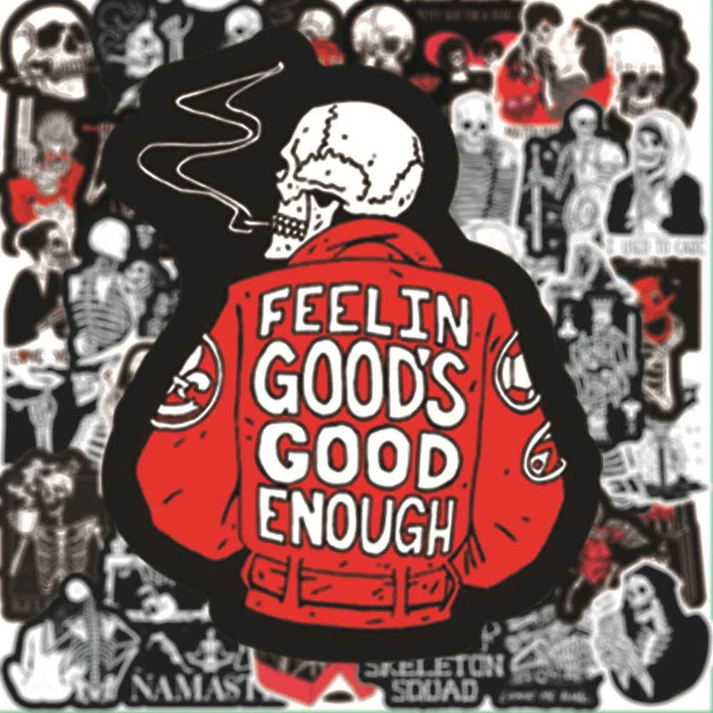 10/30/50 шт ужас и триллер готический ветер граффити наклейки скейтборд багаж