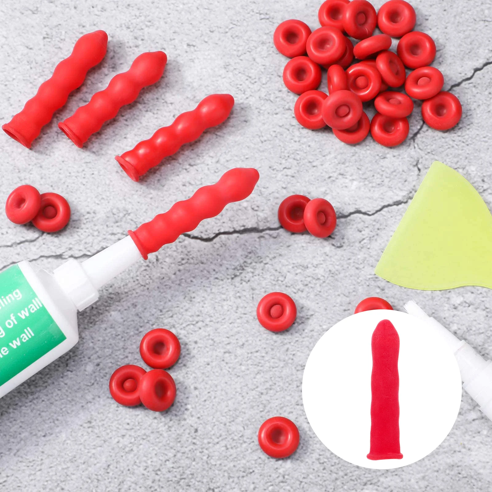 

50 PCS Silicone Caulk Sealer Saver Caulking Tube Cap Latex Caulk Saving Cap Cap Caulk Finishing Tool