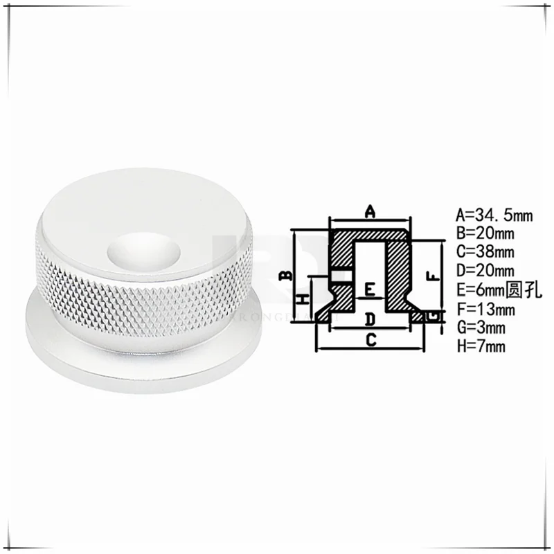 

1 шт., 38 × 20 мм, полностью алюминиевая ручка с твердым сердечником, крышка потенциометра, ручка громкости усилителя, крышка электронного инструмента, круглое отверстие 6 мм