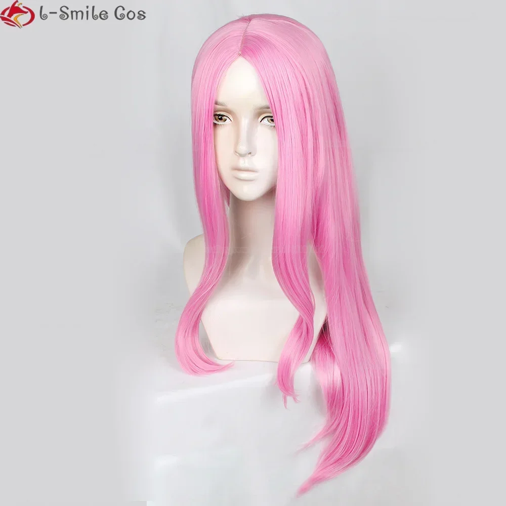 Аниме Ювелирные Изделия Бонни Косплей Парик 75 см Длинный Розовый Женский