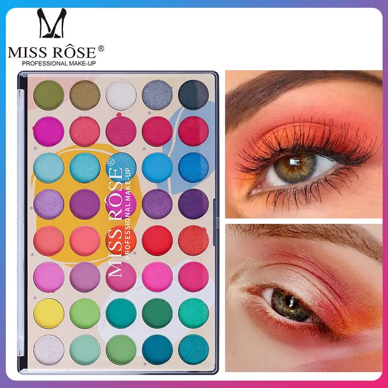

40 Colors Eyeshadow Palette Pearlescent Matte Glitter Sequins Easy To Color Long Lasting Pigments Eye Shadow Cosmetic Maquillage