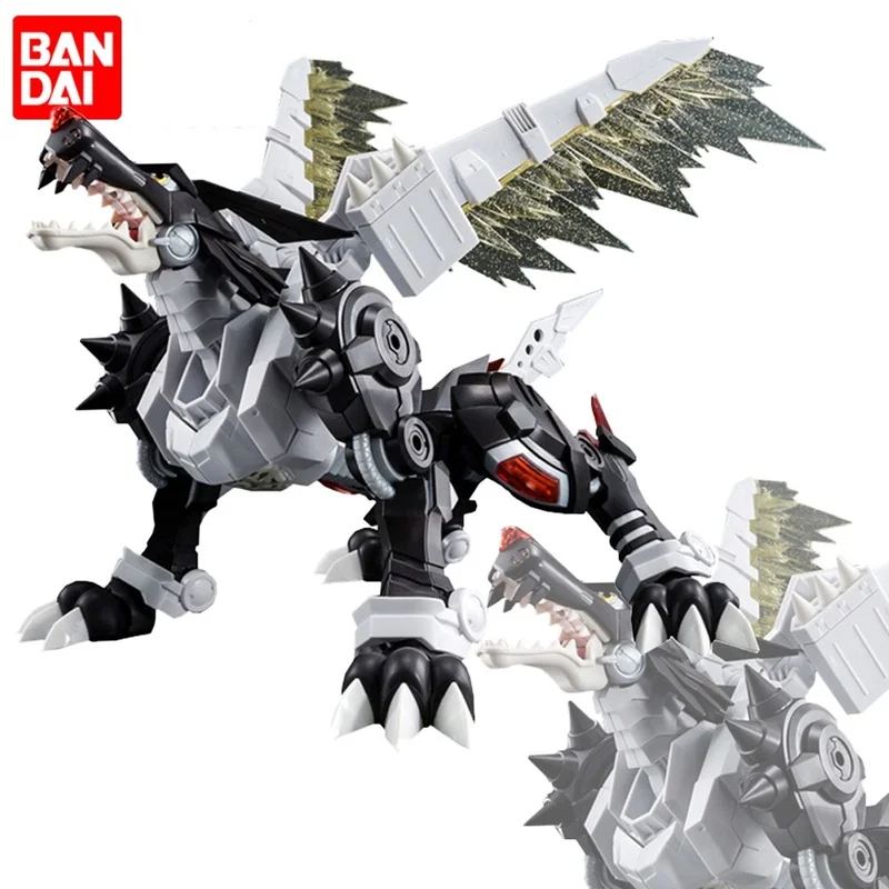 

Original Bandai Digimon Adventure Black MetalGarurumon PB FRS Figure-rise Assembly Collectable Anime Model Toys for Children