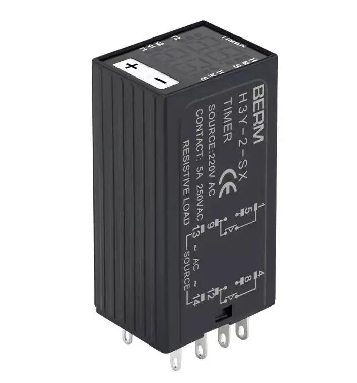 Оригинальное быстрое реле времени 8 контактов 2 открытых закрытых 12 В постоянного