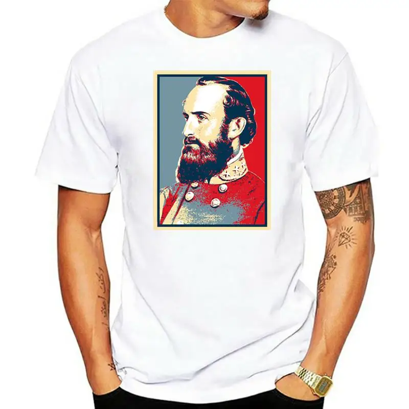 

New Military General Stonewall Civil War History Men'S T-Shirt Confederate Men'S T-Shirt 3D Men Casual Streetwear T Shirt Dress