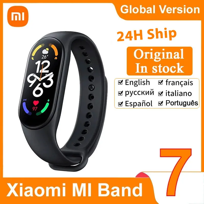 

Смарт-браслет Xiaomi Mi Band 7 с AMOLED-экраном 1,62 дюйма