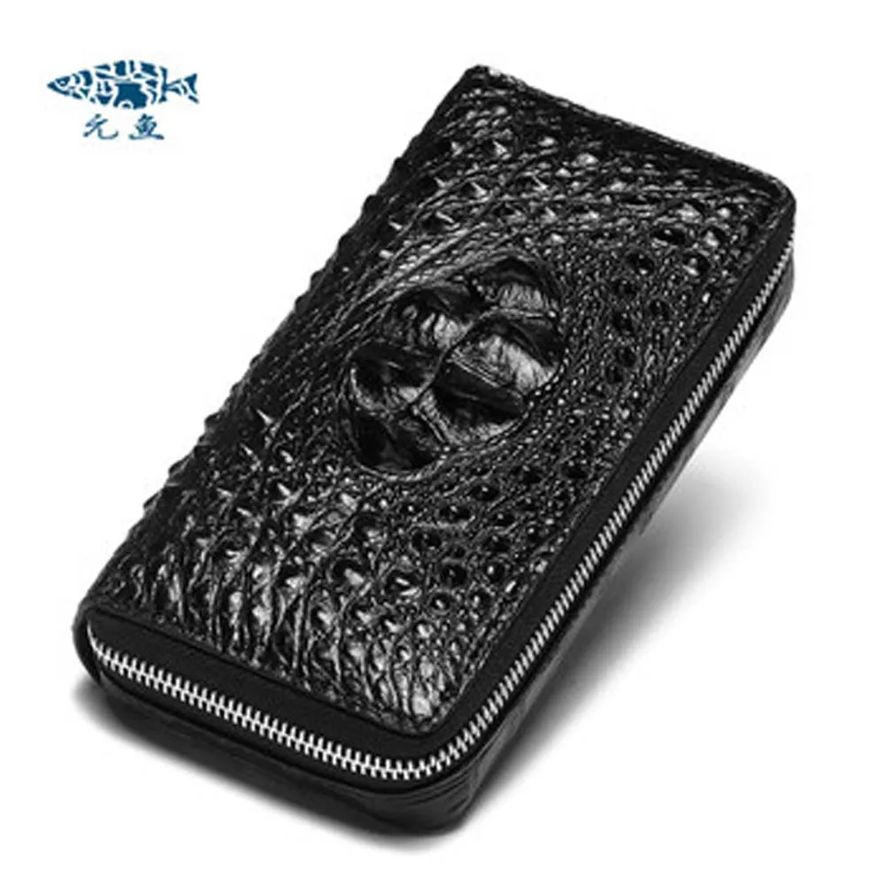 

yuanyu Crocodile leather handbag Men clutch bag imported crocodile leather wallet long genuine crocodile leather handbag