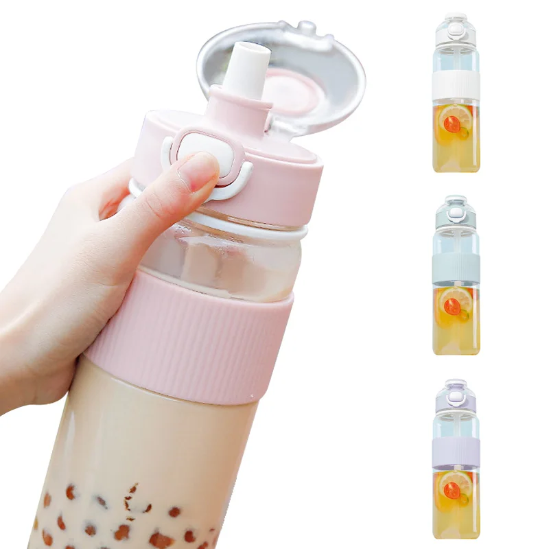 

Large-Capacity Sports Water Bottle with Straw for Adult Girls Children Outdoor Travel Hiking Fitness Water Bottle Heat-Resistant