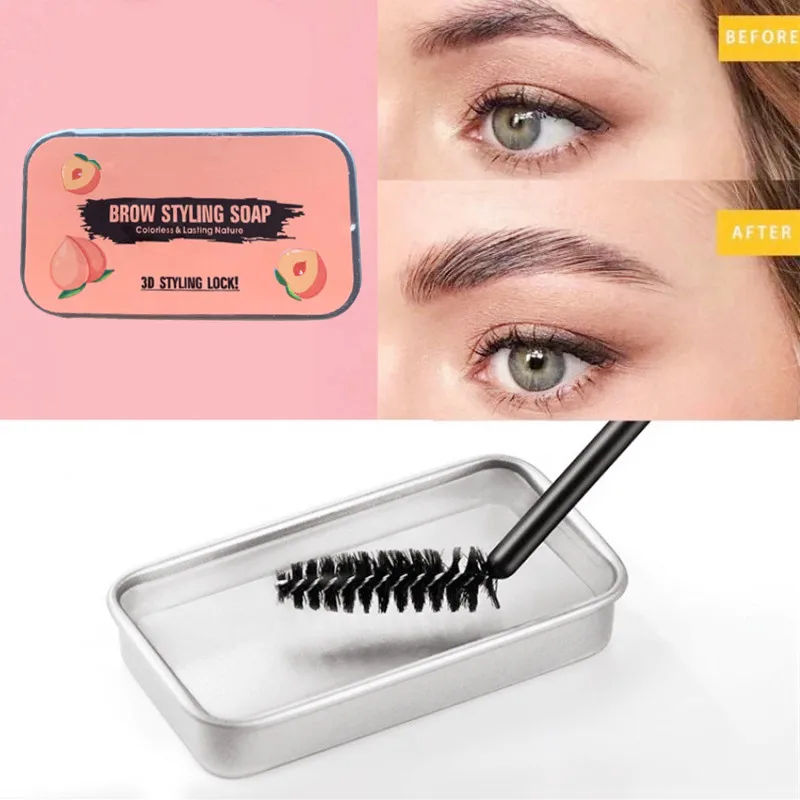 Гель для укладки бровей воск лепки мыло водостойкий долговечный 3D пушистый дикий