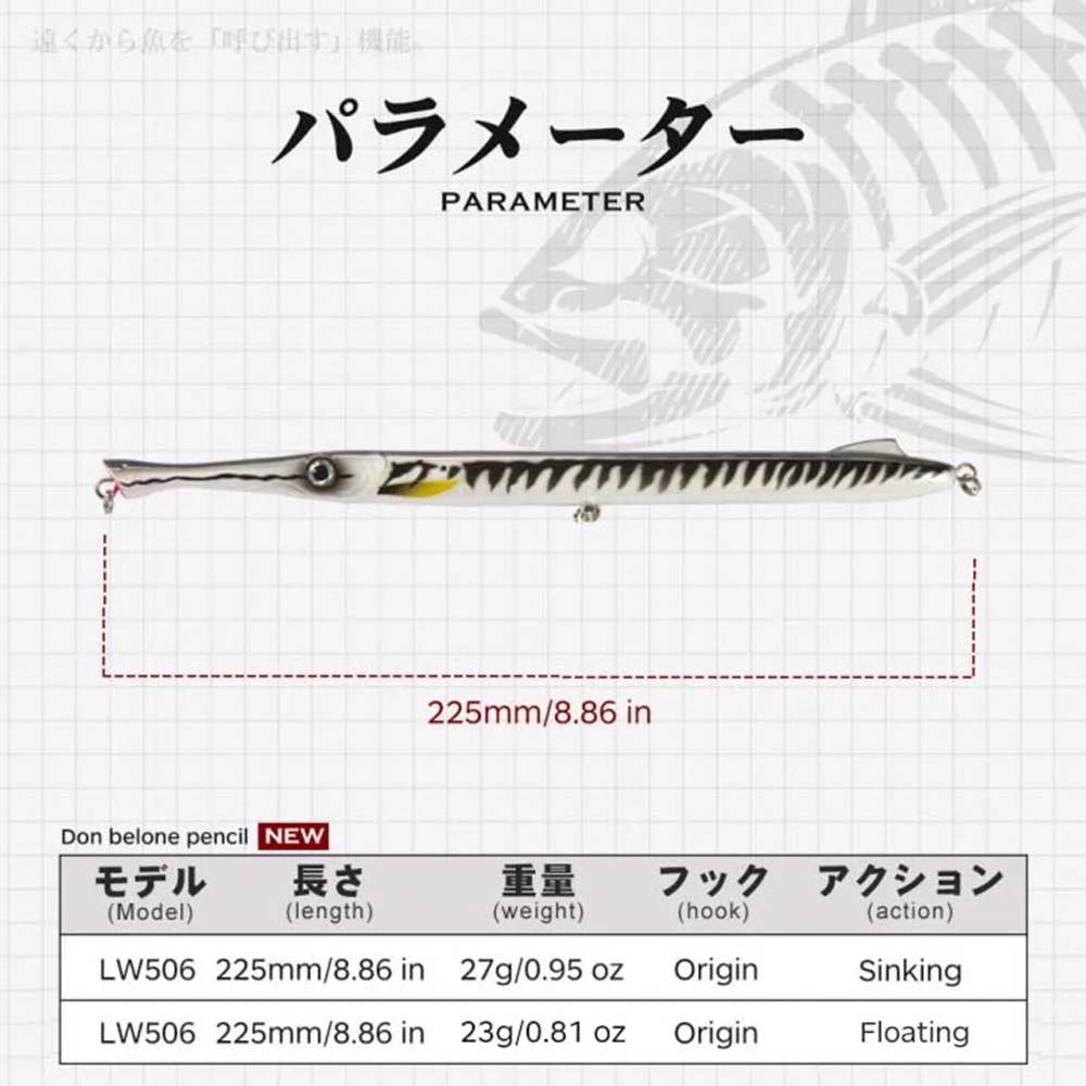 Hunthouse DON BELONE Spinning Lures Savage Gear Fishing Pencil Baits Stickbait Tuna Predator Fishing Seabass Tuna Undefined Bait