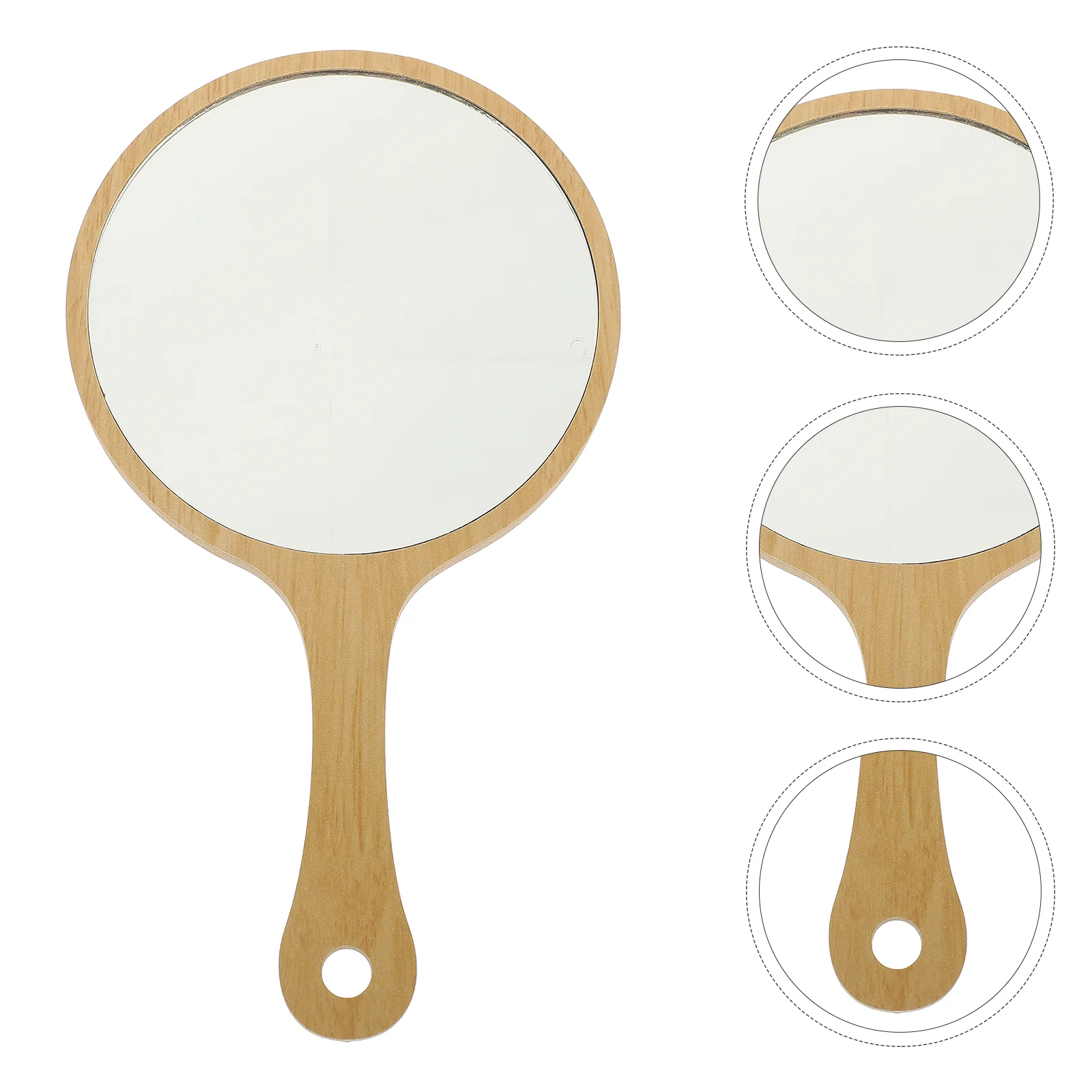 

Mirror Handheld Hand Makeup Vanity Women Mini Mirrors Crafts Held Handle Portable