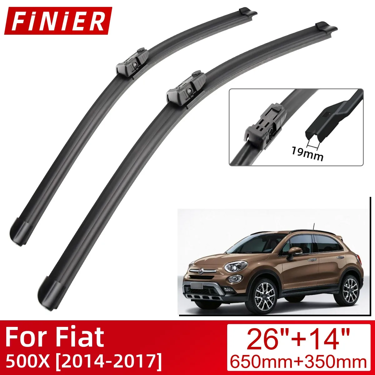 

For Citroen DS4 DS5 2010-2018 Car Accessories Front Windscreen Wiper Blade Brushes Wipers 2018 2017 2016 2015