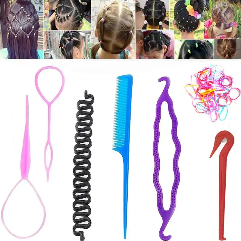

Hair braid set ball head hair device hair accessories tool hair pin plastic fishbone braid