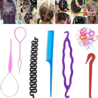 hair braid set ball head hair device hair accessories tool hair pin plastic fishbone braid