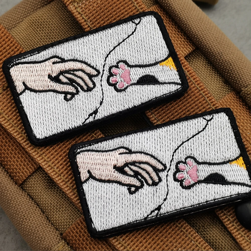 Наклейки для тактической сумки шляпы кошек и